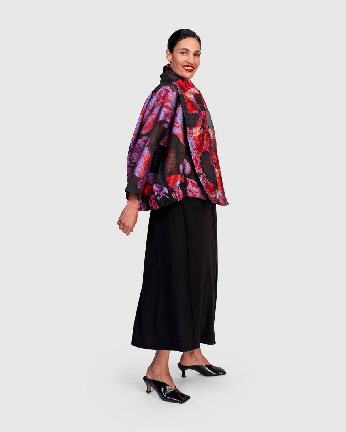 Toshi Cocktail Jacket, Red/Purple Floral: Tsarina / 2 (US 8-10)