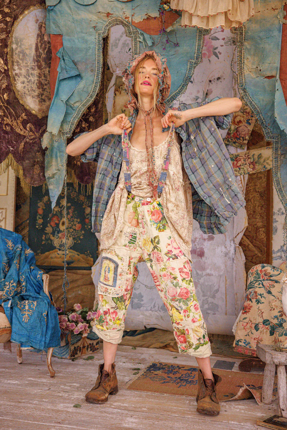Patchwork Miner Trousers 411 - Magnolia Pearl