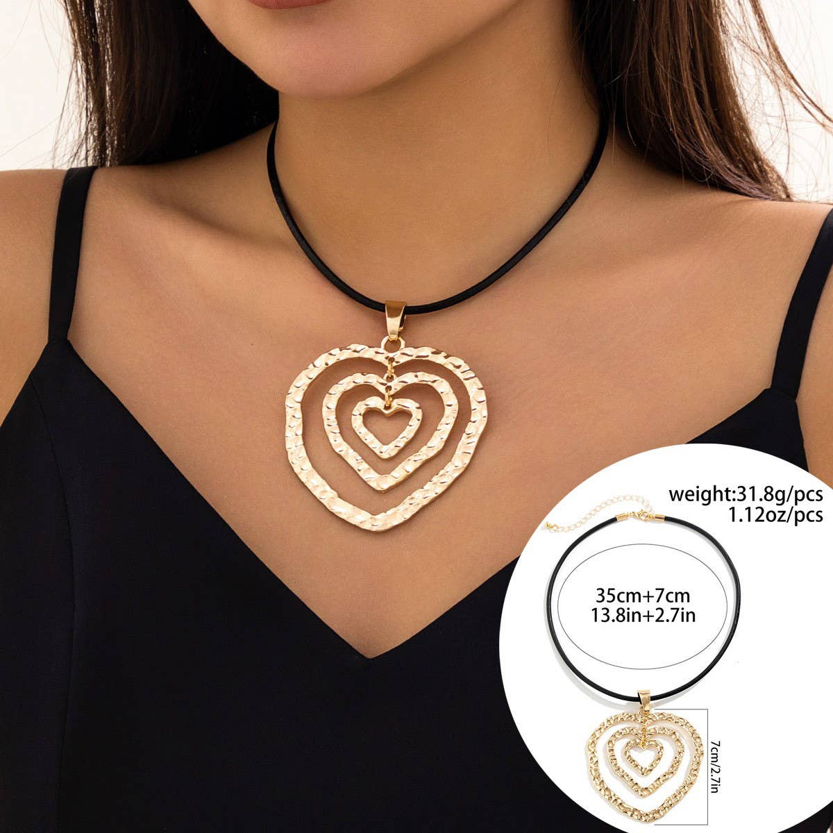 EXAGGERATED HOT GIRL SIMPLE ADJUSTABLE NECKLACE_CWAJE1918: TYPE1 / (OS) 2