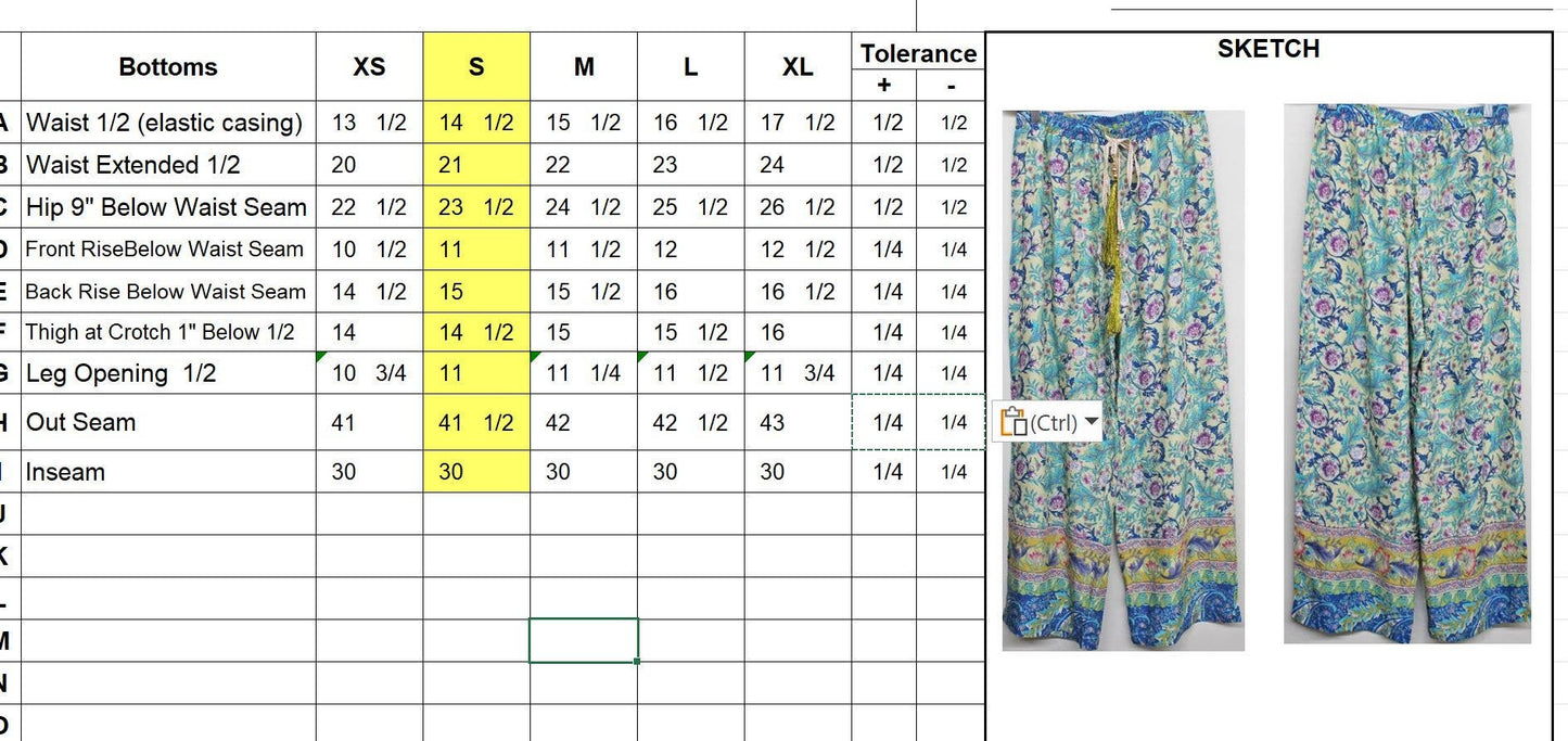 My Valentine Pants: Dusty Rose Floral / S
