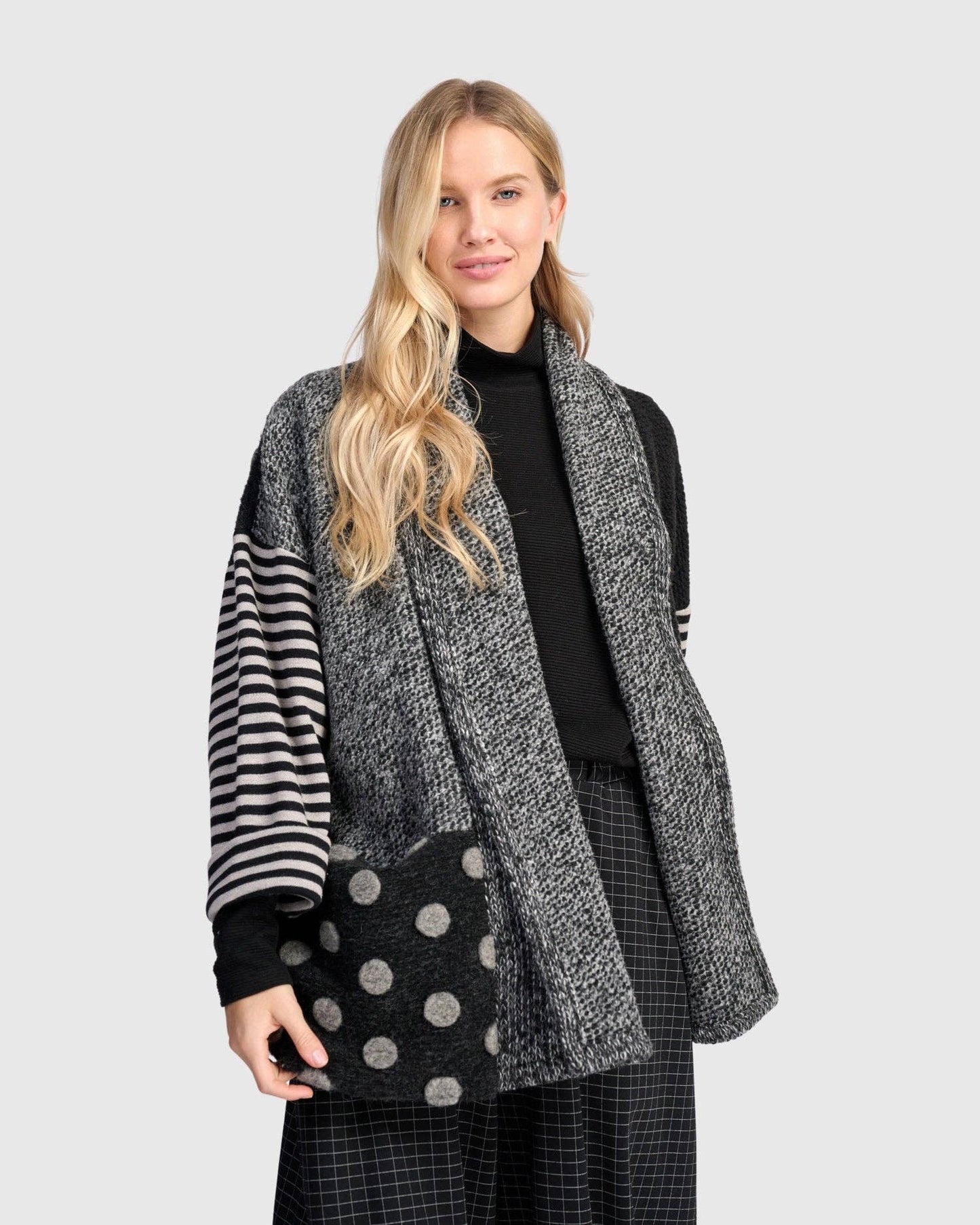 Urban Elsie Cardigan, Storm Mix: Storm / XS (US 6-8)