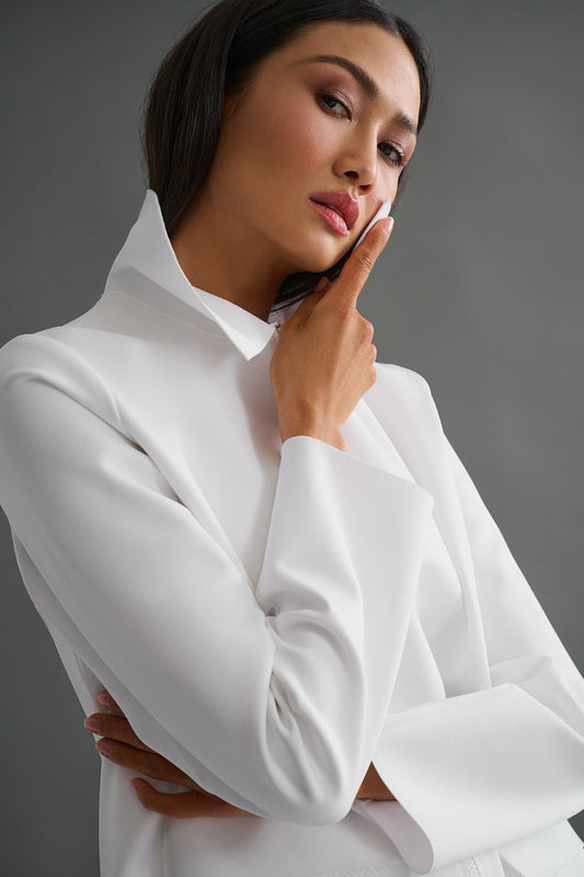 Contemporary Cropped Jacket 52467-75 - Shan