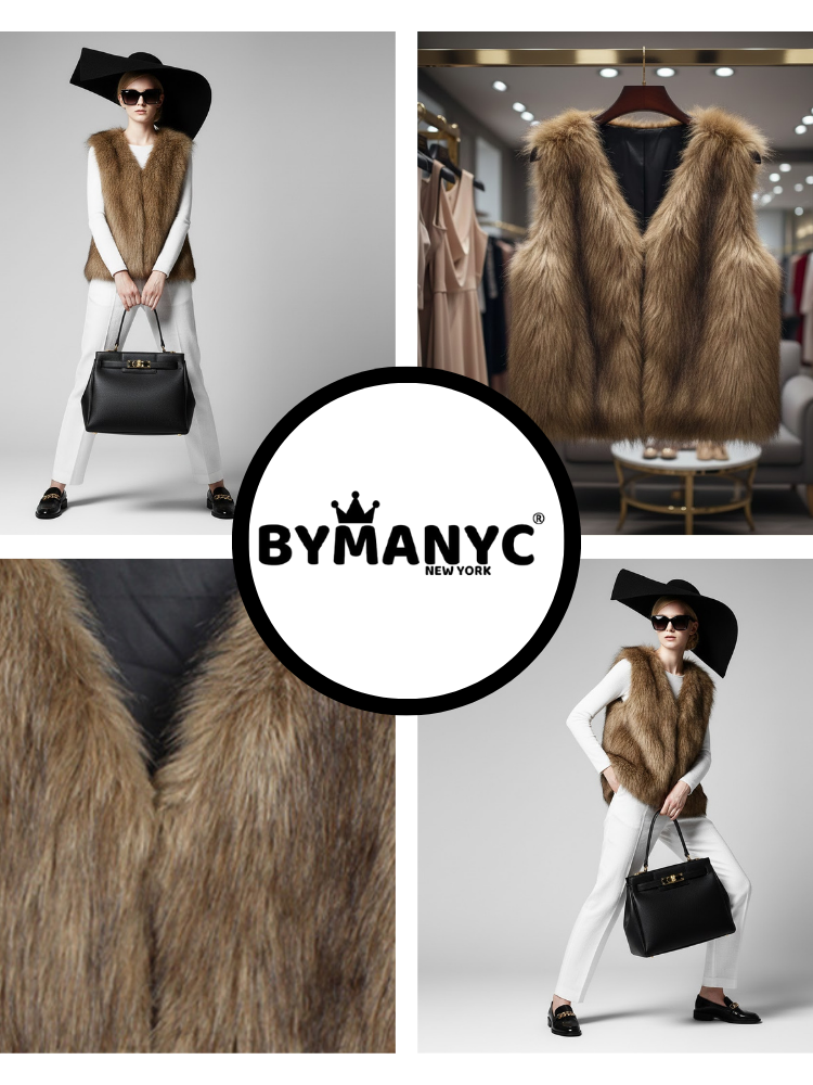Women's Eco Jacket LOWER EAST NY CITY Collection BYMANYC ® New York: Yellow long hair / M