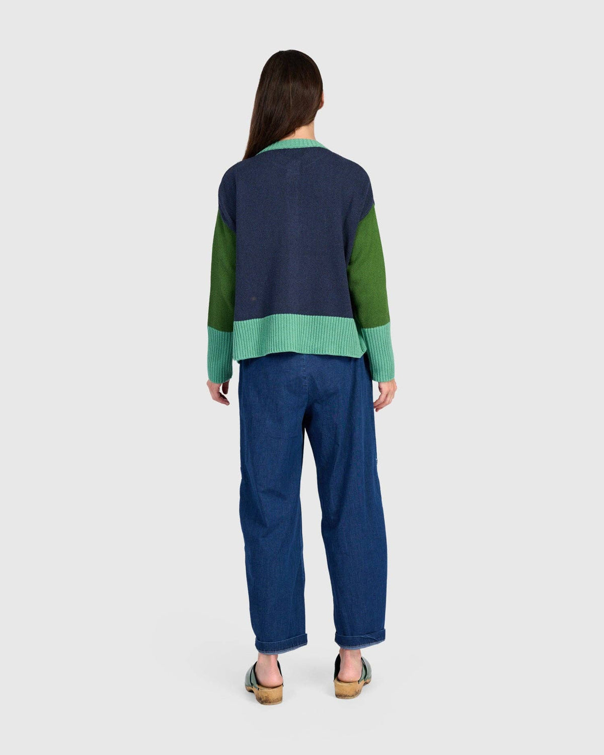 Marmalade Cardigan, Blue/Green: Midnight / ONE SIZE