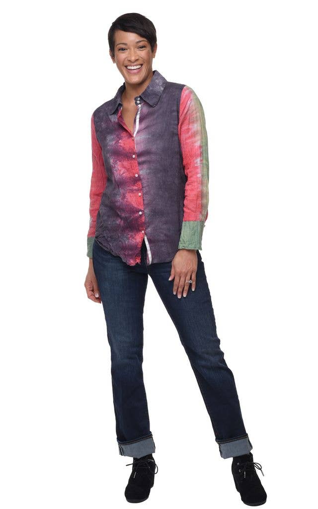 CV1087 Gretchen Button Down in Bali*: M