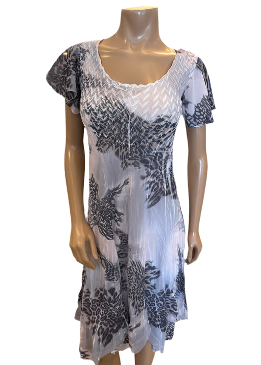 Flutter Sleeve Dress CTS19494 - KOMAROV