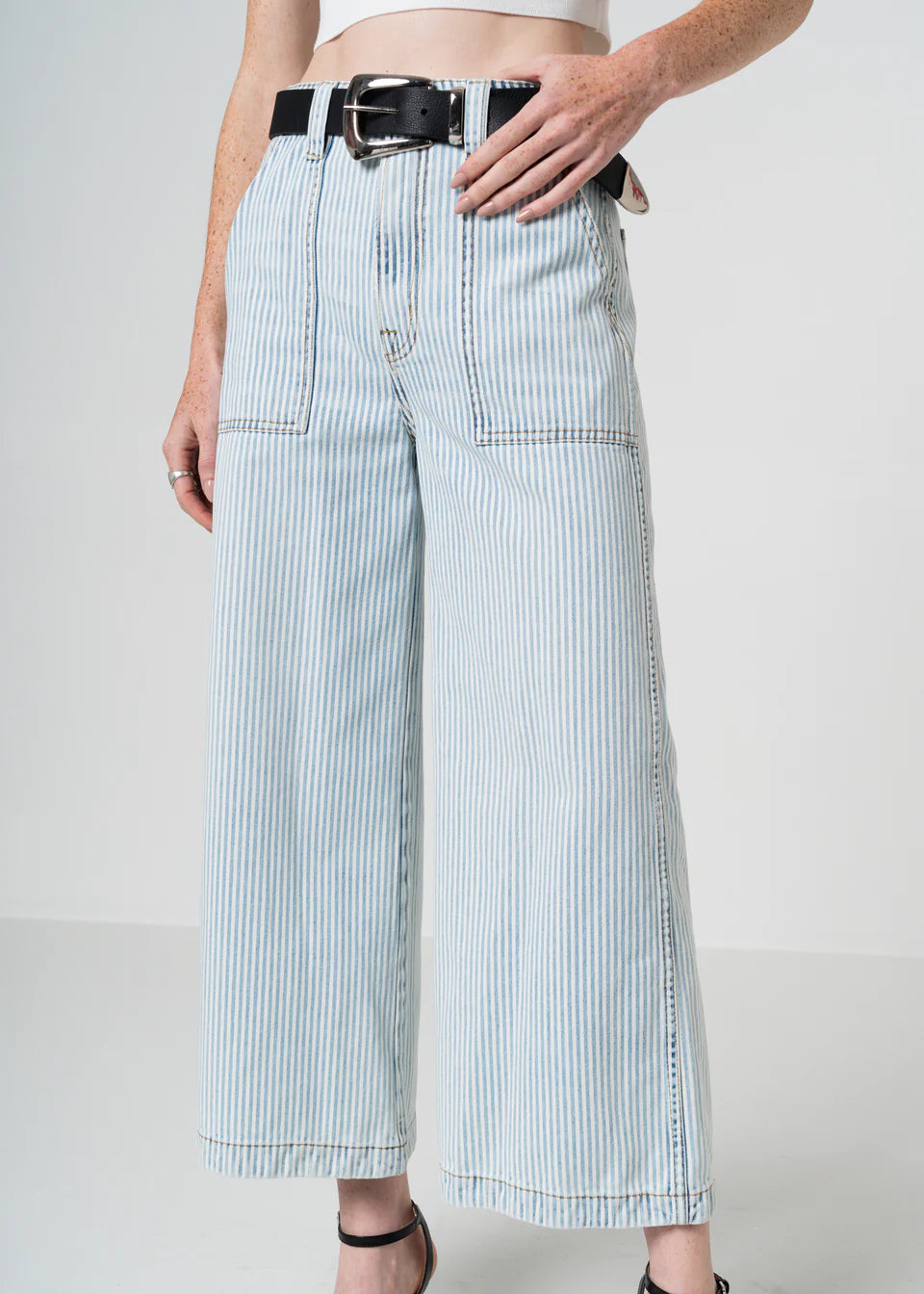 Avery Cropped Wide Trouser FR1941AMYS -No End Denim