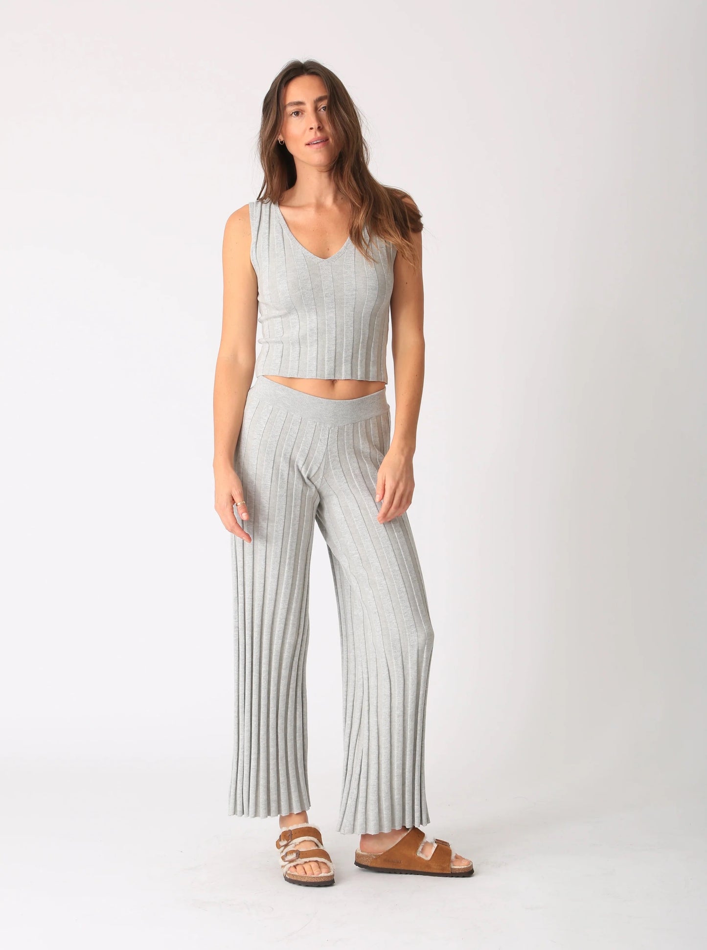 Carmel Ribbed Knit Pant WBT172SO - Electric & Rose