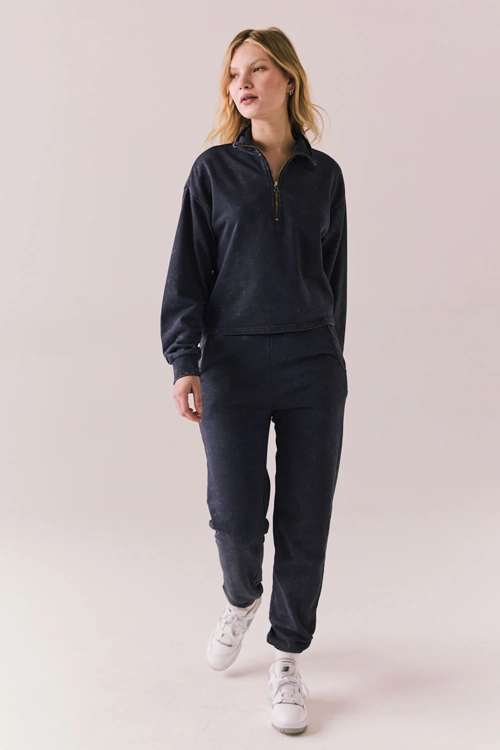 Ithaca Navy Half Zip CWA621 - CHASER