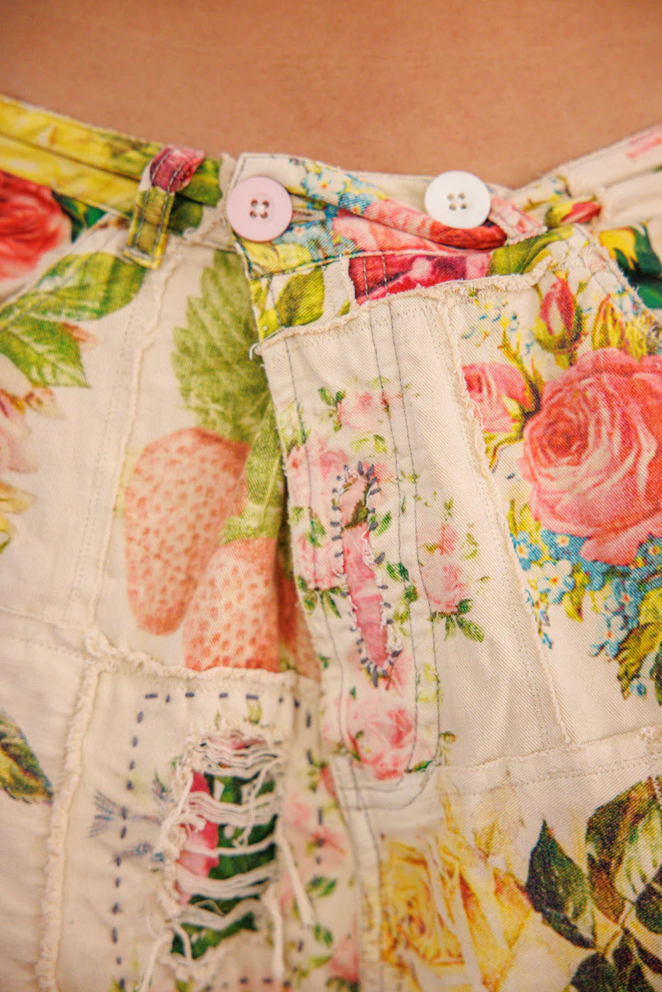 Patchwork Miner Trousers 411 - Magnolia Pearl