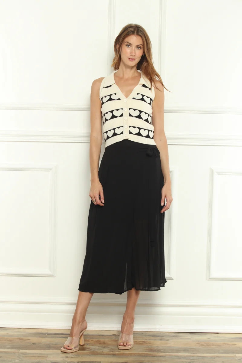 Sleeveless Heart Sweater Vest 62216 - Zero Degree Celsius
