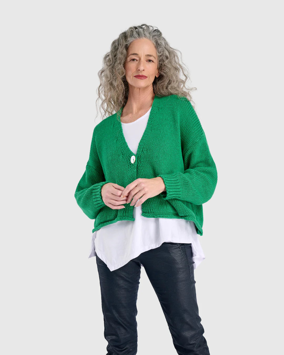 Simply Slouchy Cardigan AS43G - Alembika