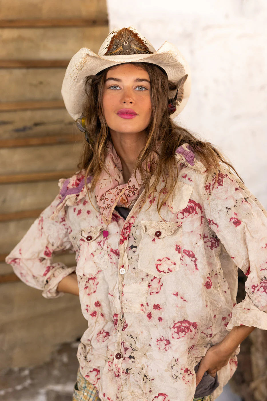 Ric-Rac Kelly Western Shirt 1216 - Magnolia Pearl