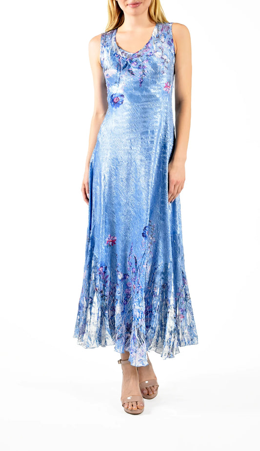 Short Sleeve Long Dress CLN2401 - KOMAROV