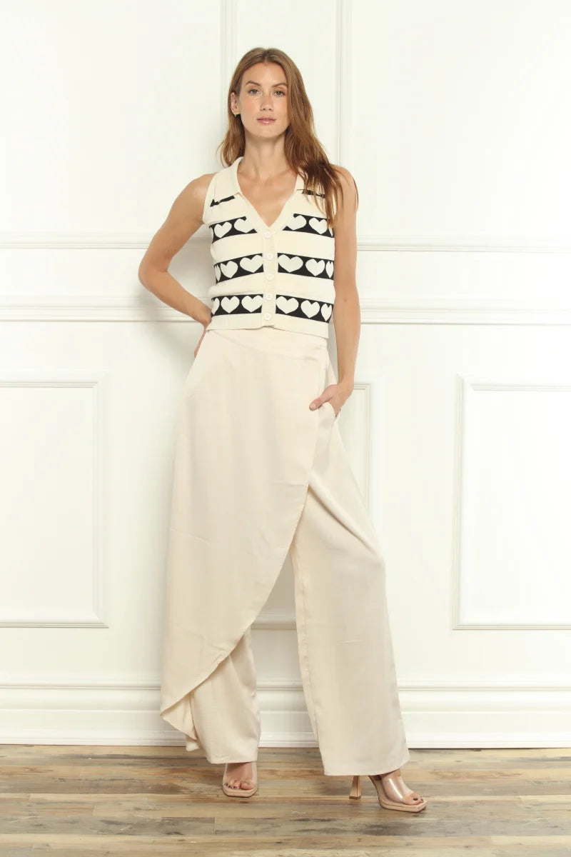 Sleeveless Heart Sweater Vest 62216 - Zero Degree Celsius