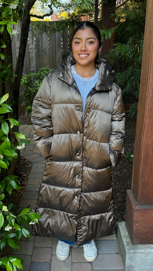 Quilted Puffy Long Coat E1320RK-426 - C•RO Denmark