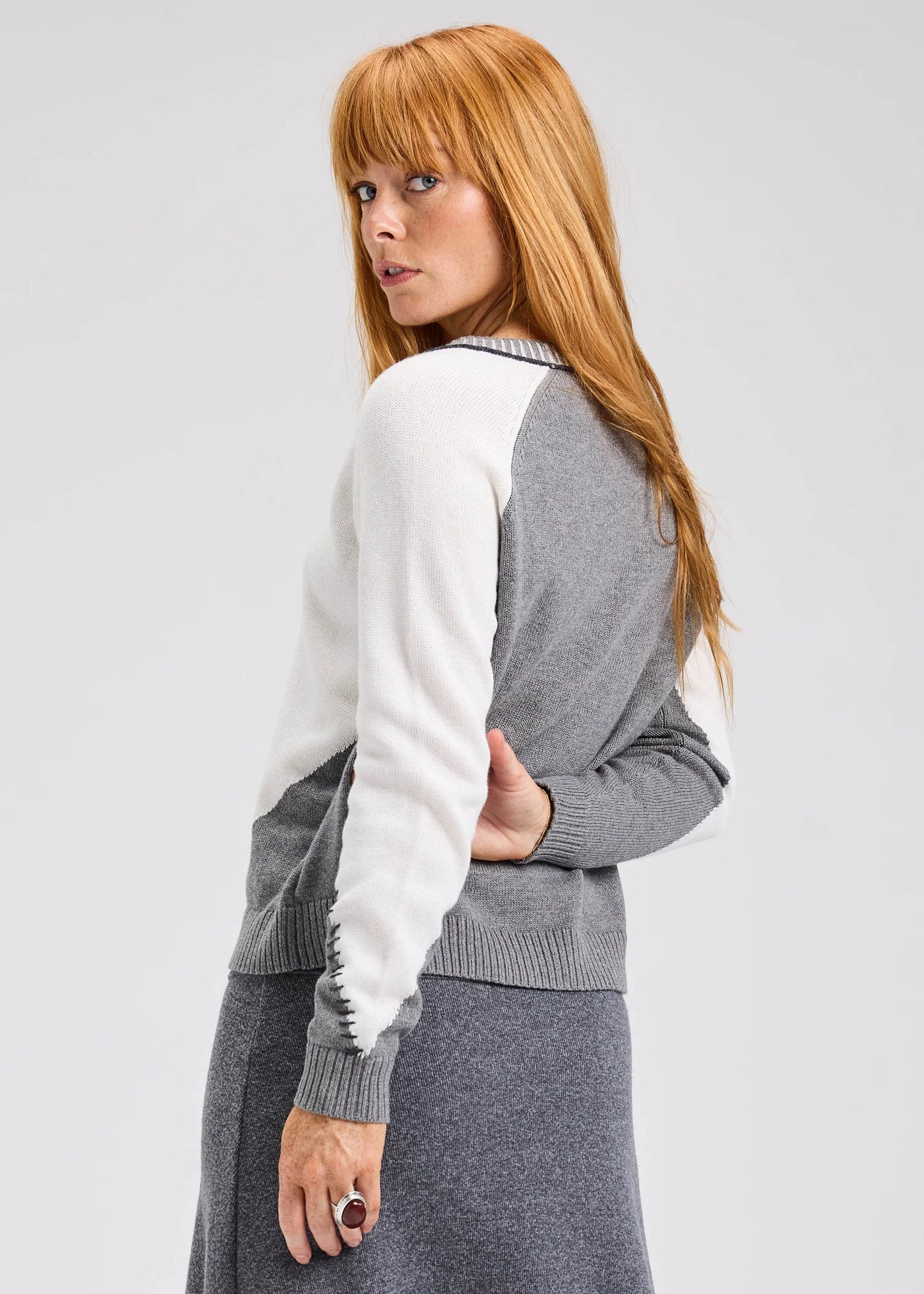 Panelled Cardi ZP7508U - Zaket & Plover