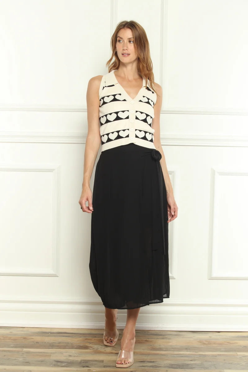 Sleeveless Heart Sweater Vest 62216 - Zero Degree Celsius
