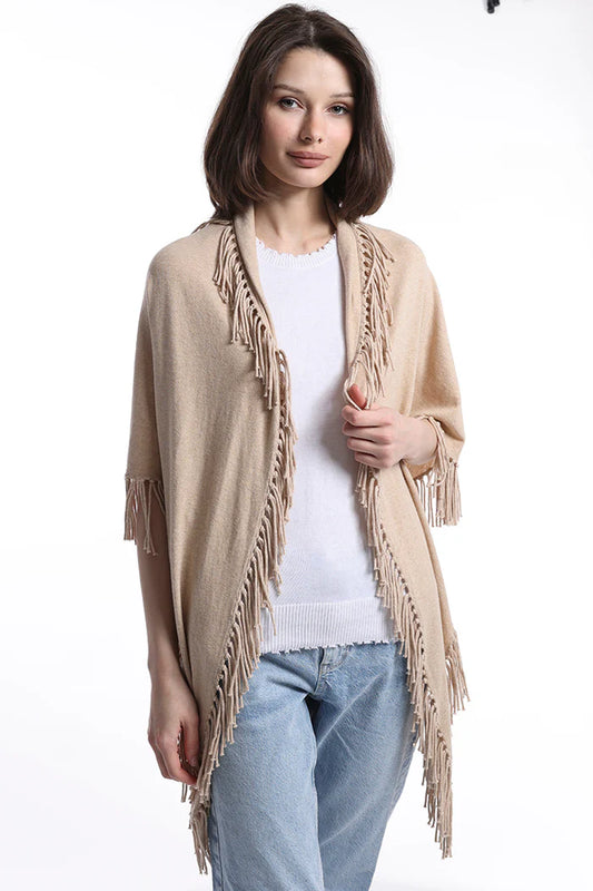 Cotton/Cashmere Fringe Shawl 75211_236 - Minnie Rose