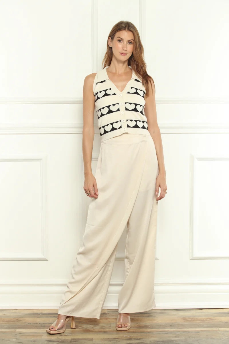 Sleeveless Heart Sweater Vest 62216 - Zero Degree Celsius