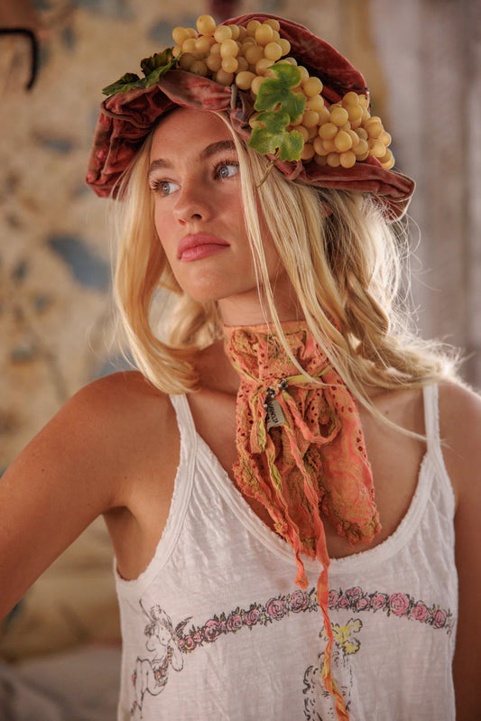 Embroidered Fairen Jabot 196 - Magnolia Pearl