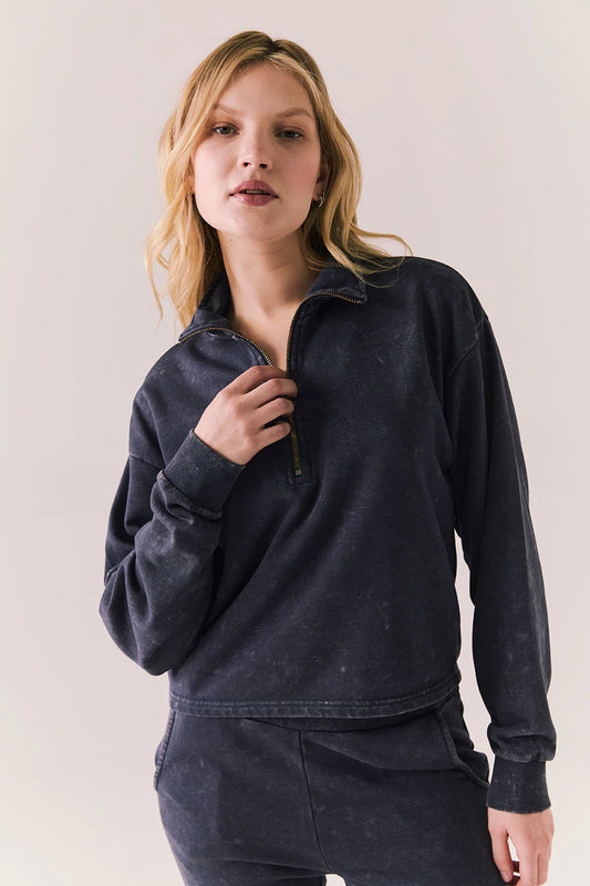 Ithaca Navy Half Zip CWA621 - CHASER