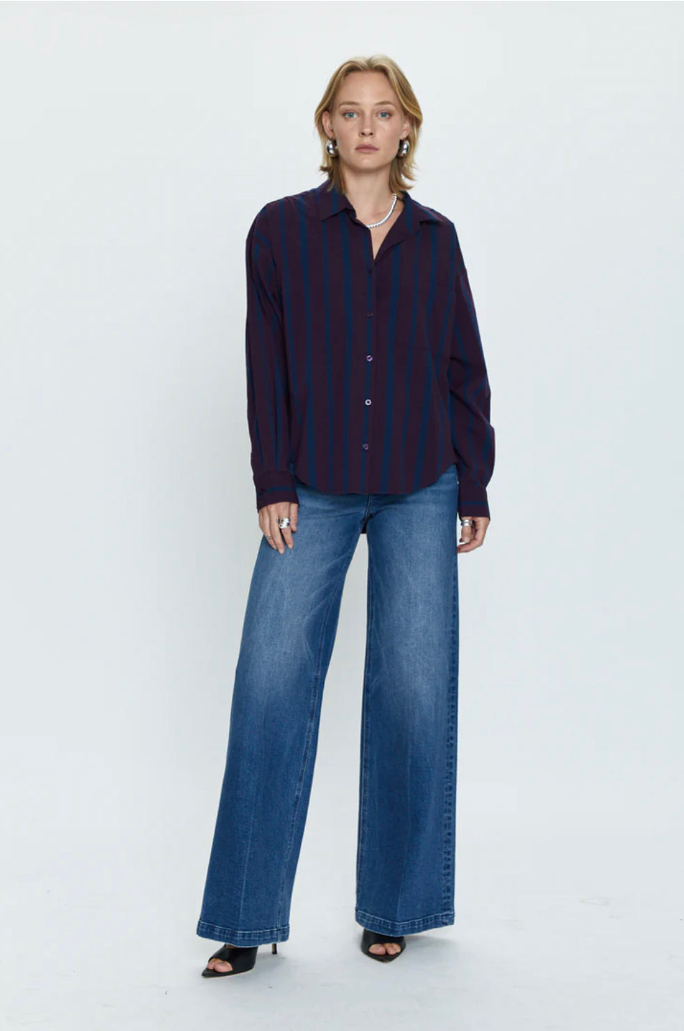 Sloane Oversized Button Down Shirt - PISTOLA