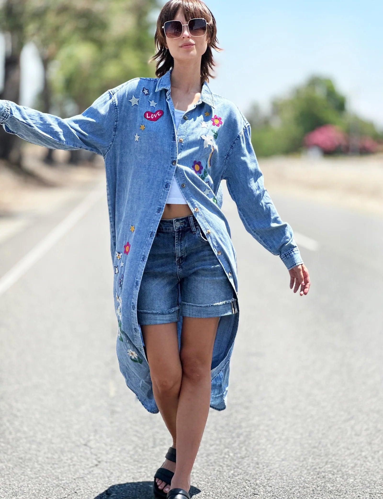 inc denim shirt dress Diesel Woman Blue Dresses