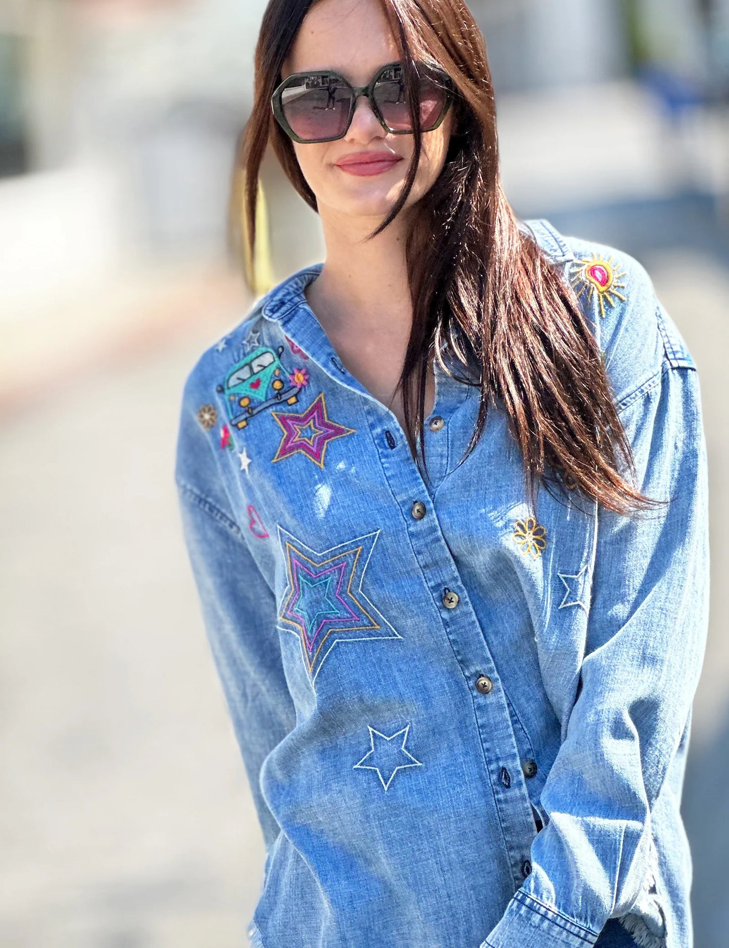 Hop On Embroidered Shirt BT6484T - Billy T Shop