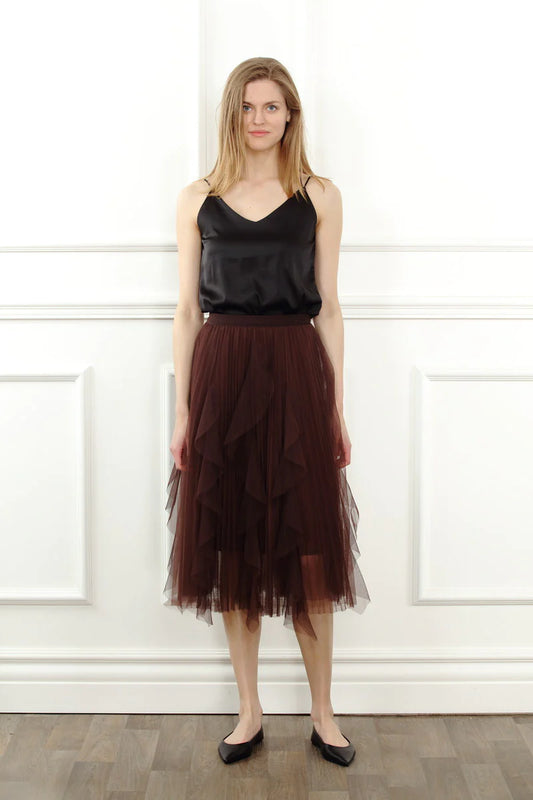 Mesh Ruffle Skirt 38633 - Zero Degree Celsius