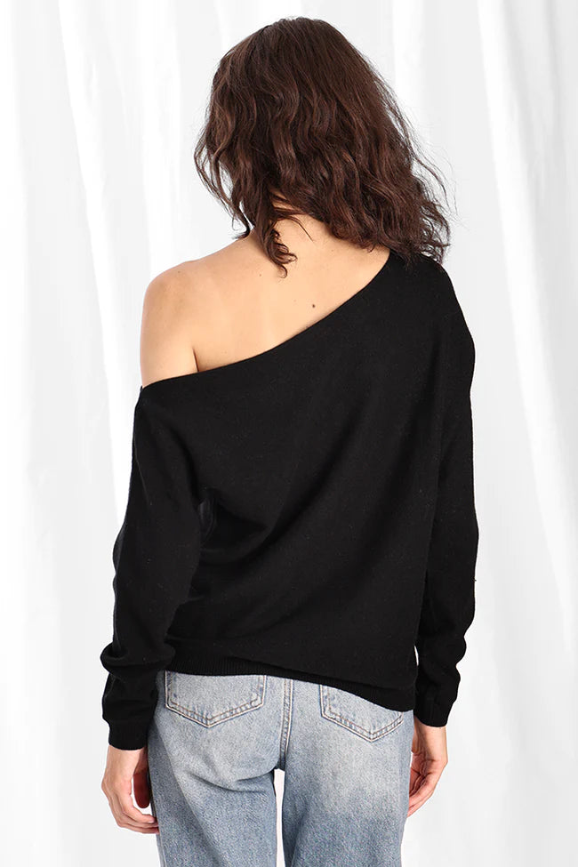 100% Cashmere Off The Shoulder Top 4332 - Minnie Rose