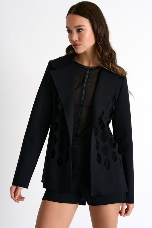 Structured Cut-Out Blazer 52357-78 - SHAN