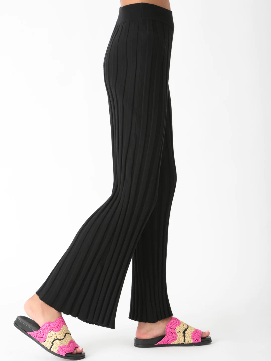 Carmel Ribbed Knit Pant WBT172SO - Electric & Rose