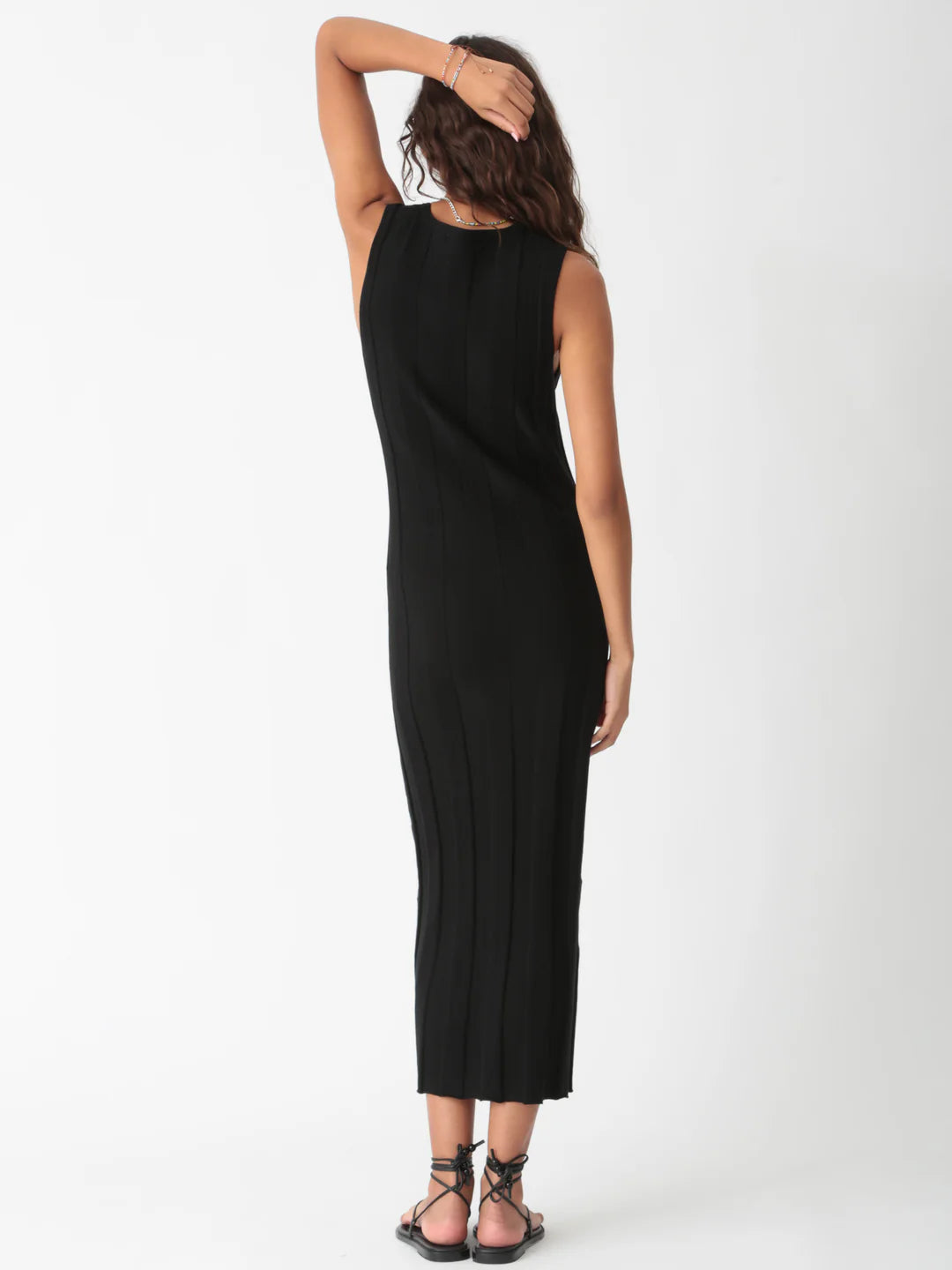 Dena Ribbed Knit Dress - Electric & Rose