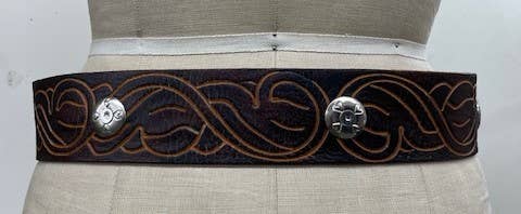 Leather belt B4203