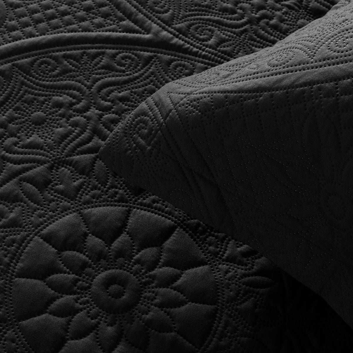 3 Piece Reversible Quilted Bedspread Coverlet Comforter Set: King / Emerald Green