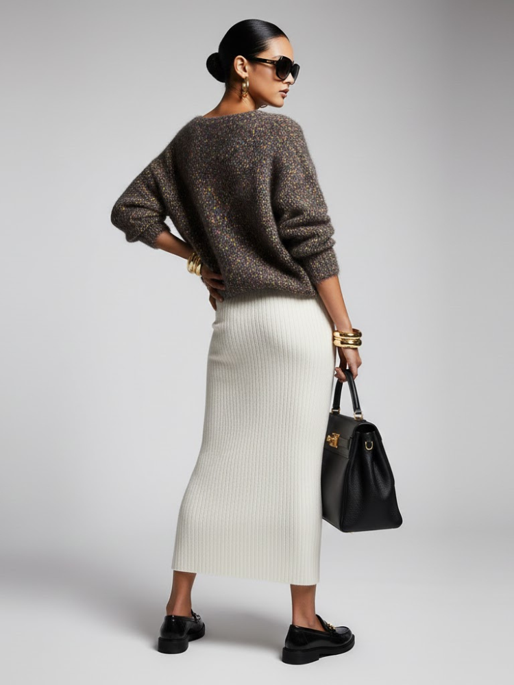 Women's Eco Knitwear HUNTS POINT NY CITY Collection BYMANYC ® New York: Grey / One Size Fits All