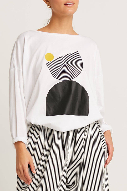 Pima Cotton Balance Luxury Boxy T-Shirt - As Shown: As Shown