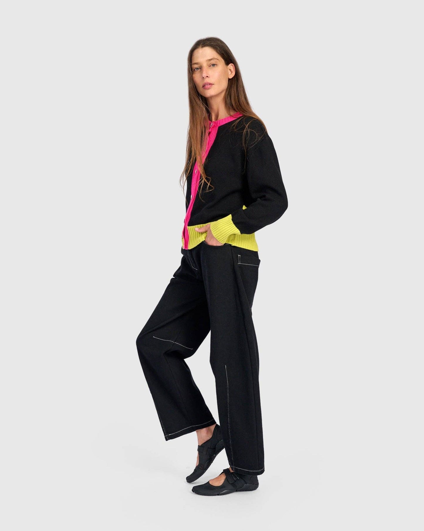 Cricket Cardigan, Lemon: Lime / ONE SIZE