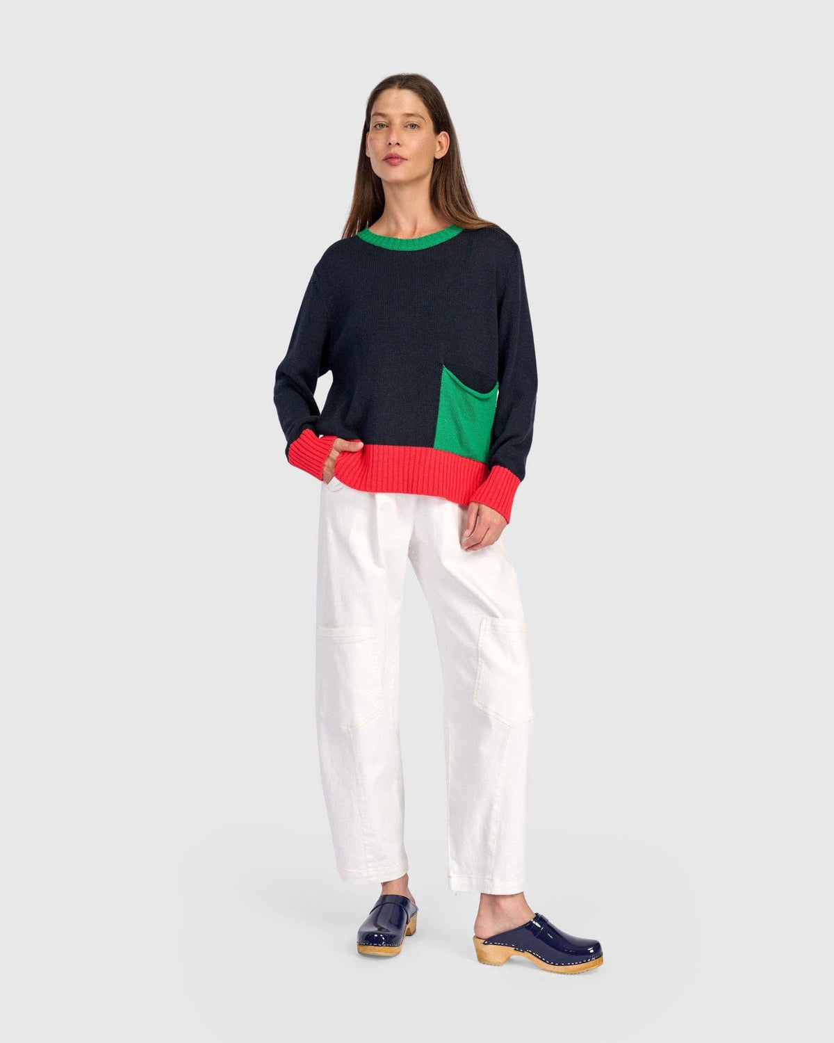 Bauble Pocket Sweater, Green: Green / ONE SIZE