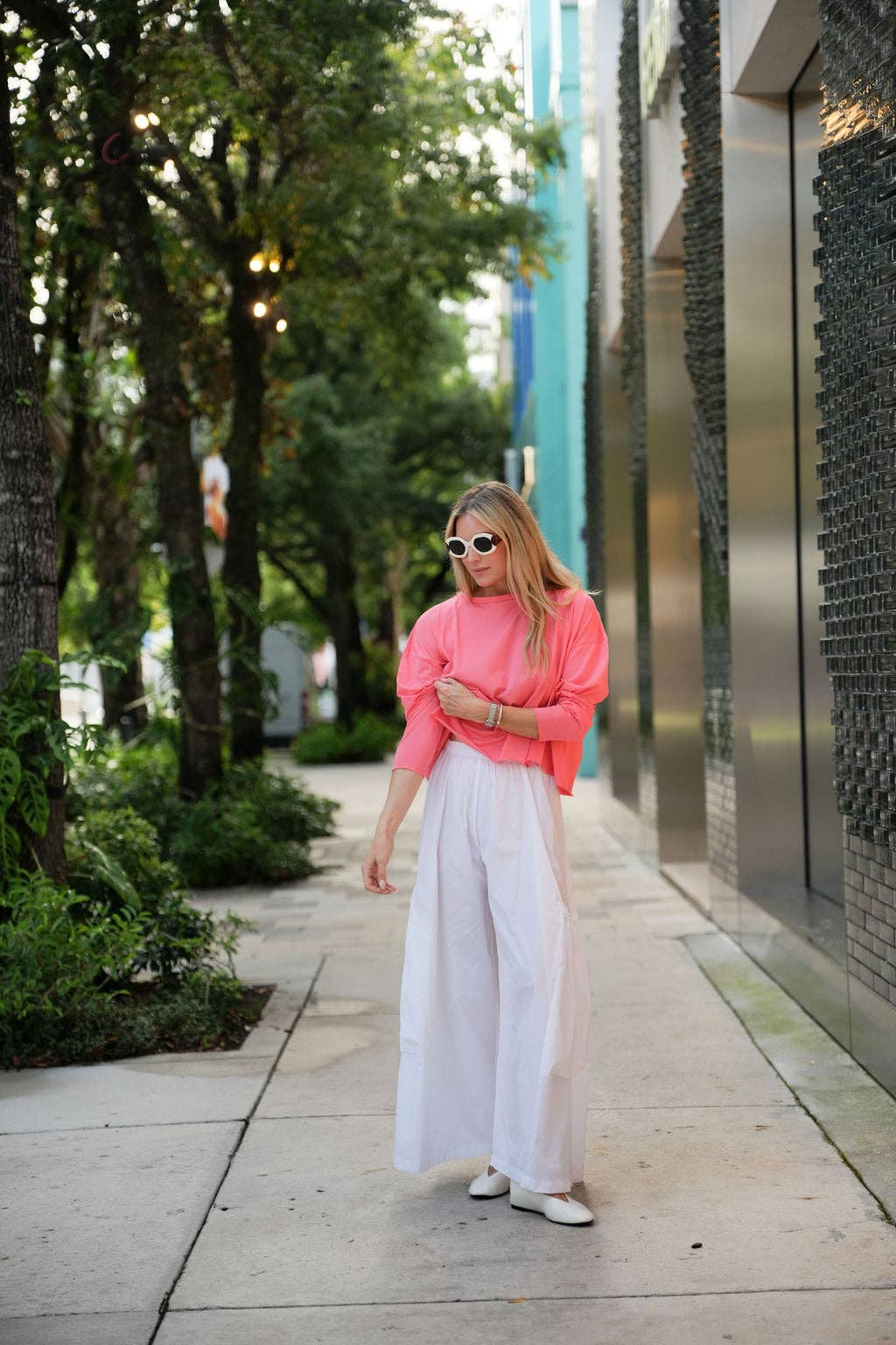 Pima Cotton Luxury Boxy T-Shirt - Coral