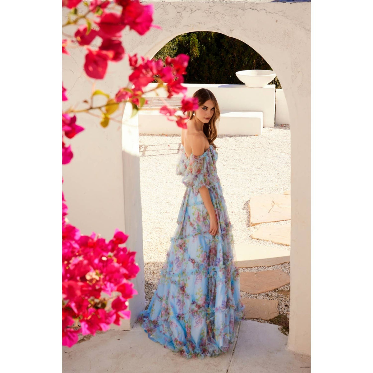 JT2887C THIS FLOOR-LENGTH GOWN IS A PERFECT BLEND OF ELEGANC: BLUE / 8