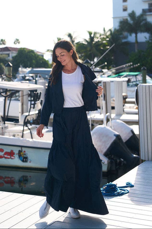 Nylon Big Pocket Pants - Midnight: 2