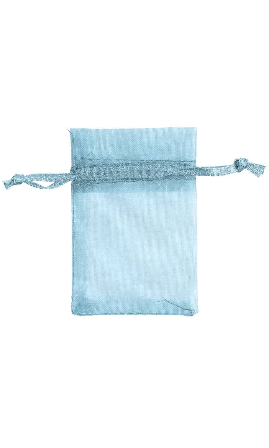 Organza Drawstring Pouch: White / Pack of 10 / 5" x 7"