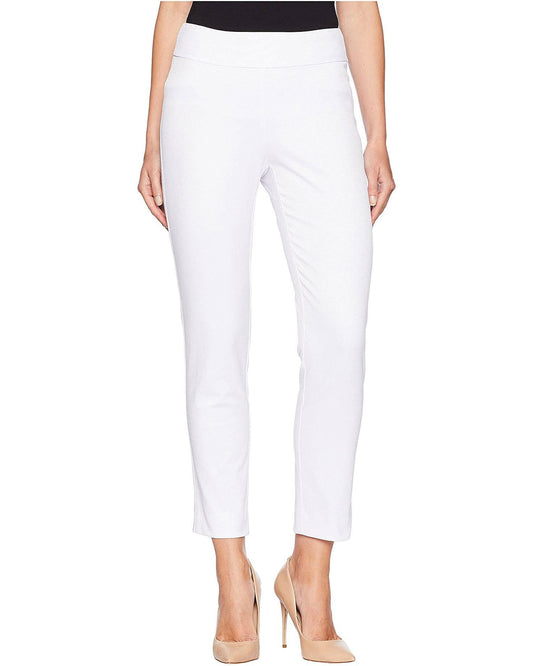Krazy Larry P807 Pique Ankle Pant - White: WHITE / 8