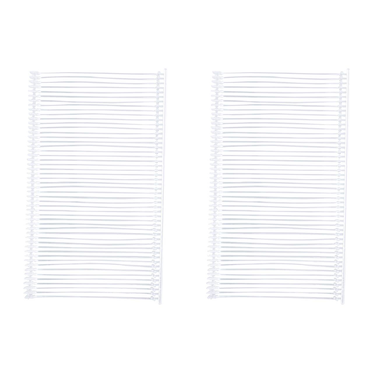 2" Clear Fine Fabric Tagging Fasteners - Carton of 5000