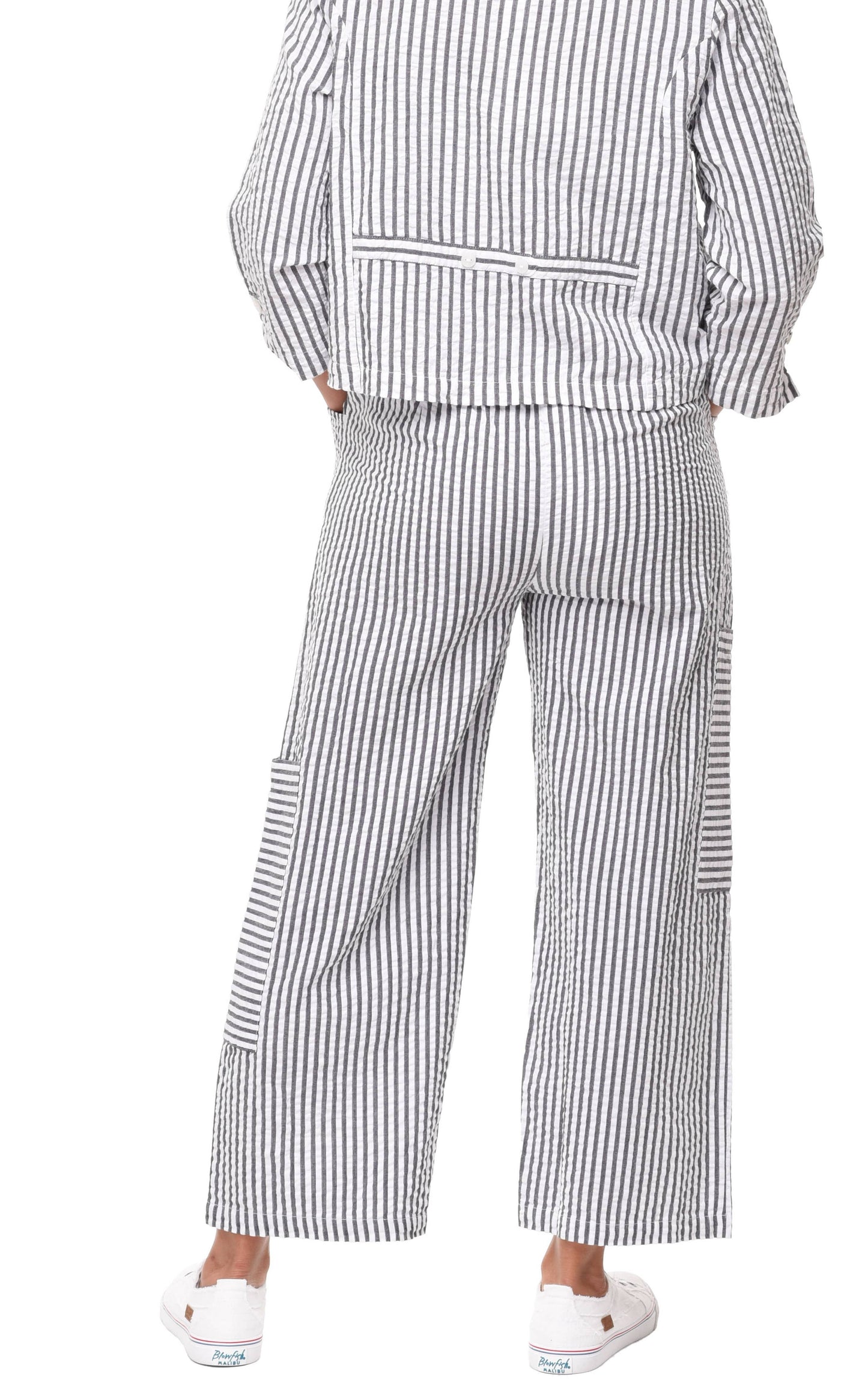 CV1115 Roxanne Pant in Murphy Seersucker Stripe*: XS