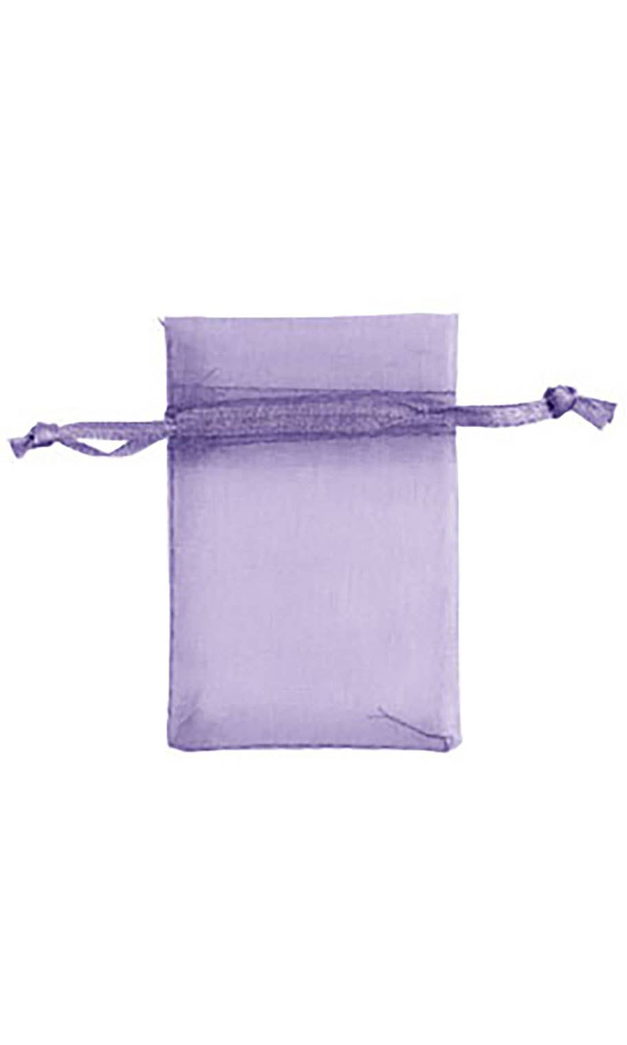 Organza Drawstring Pouch: White / Pack of 10 / 5" x 7"