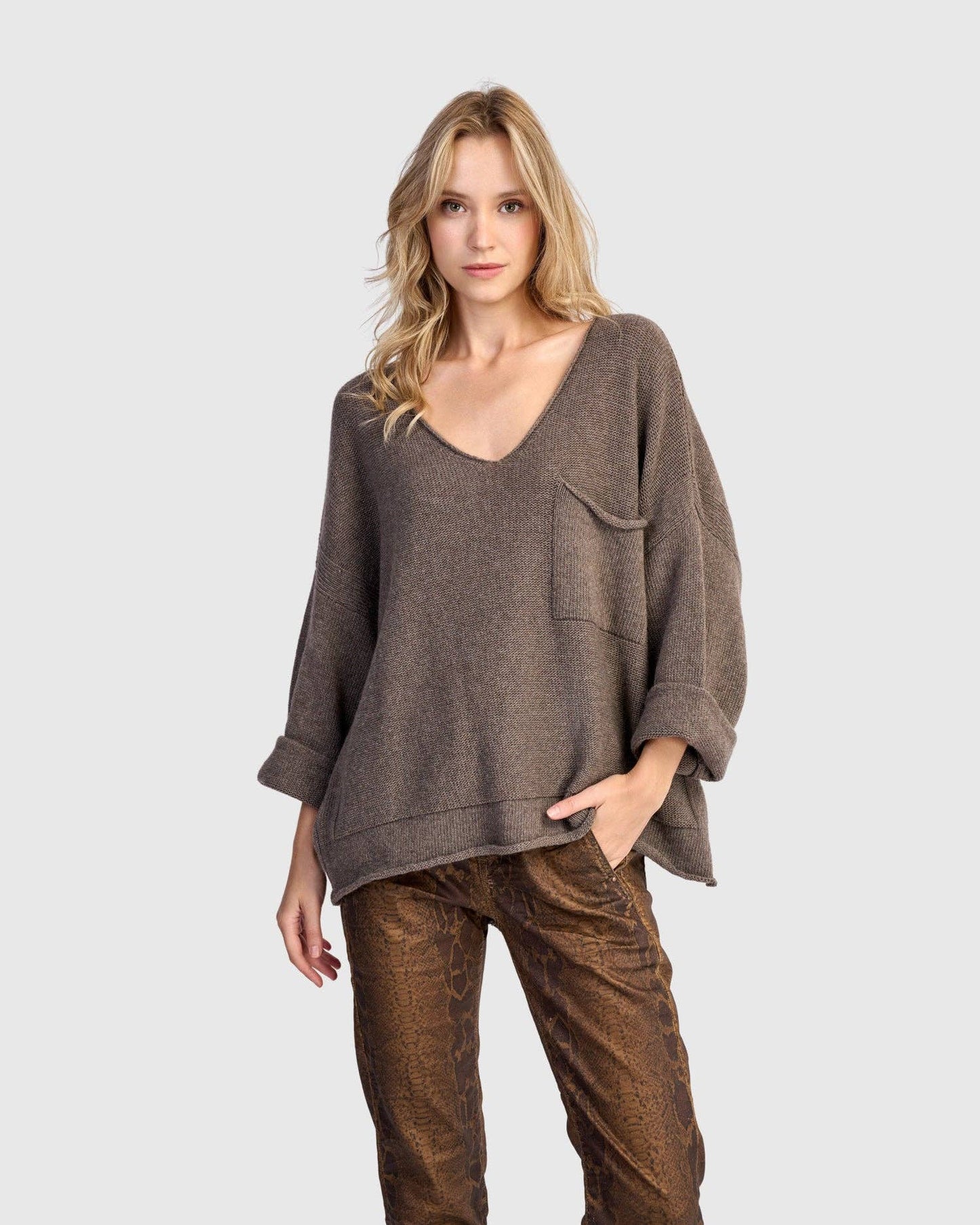 Basis Pullover Sweater, Brown: Brown / M (US 12-14)
