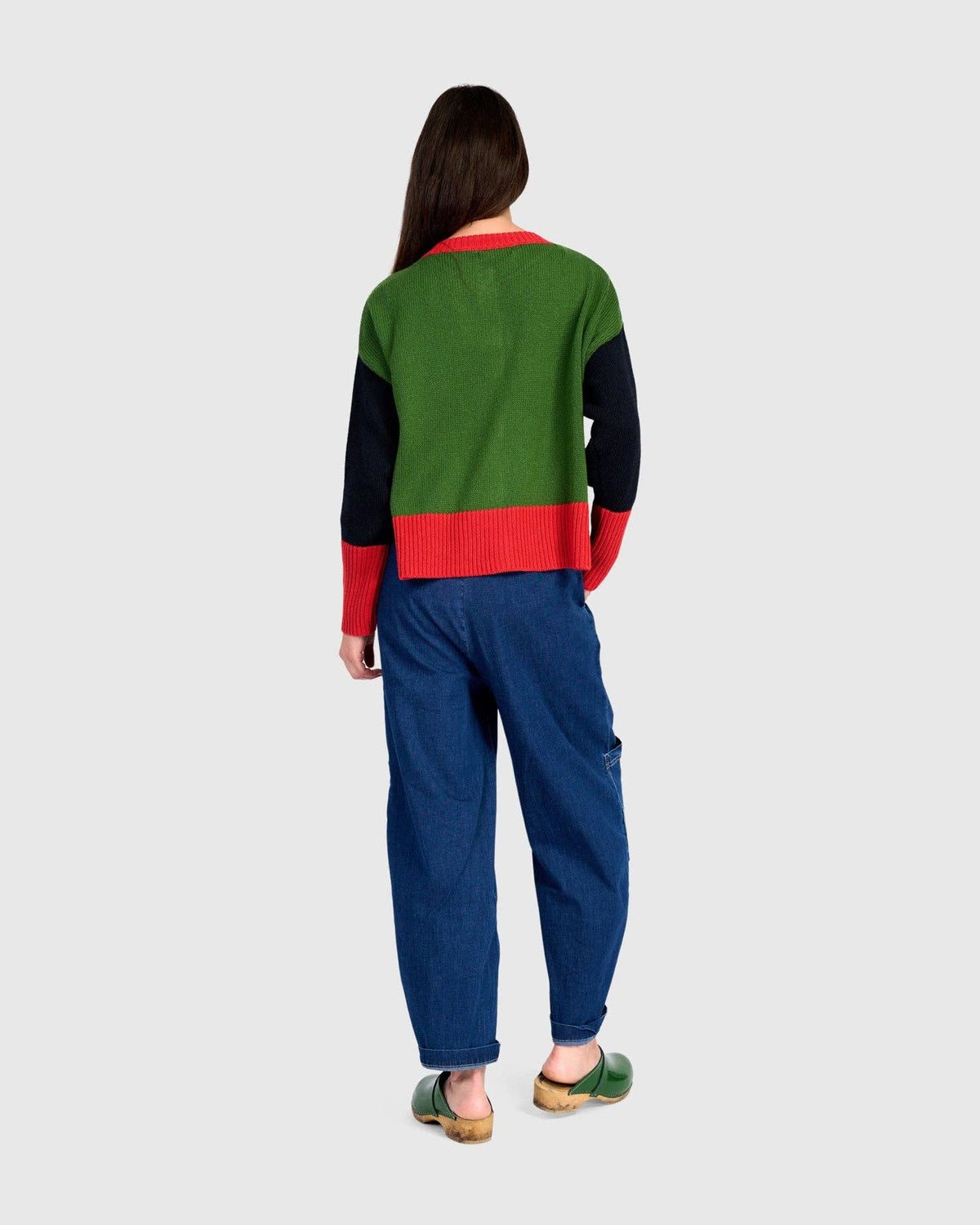 Marmalade Cardigan, Green/Red: Green / ONE SIZE